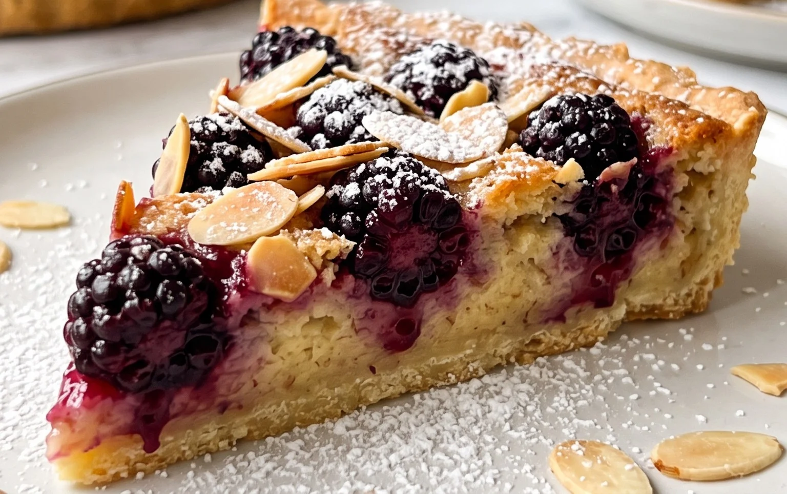 Brombeertarte mit Mandeln